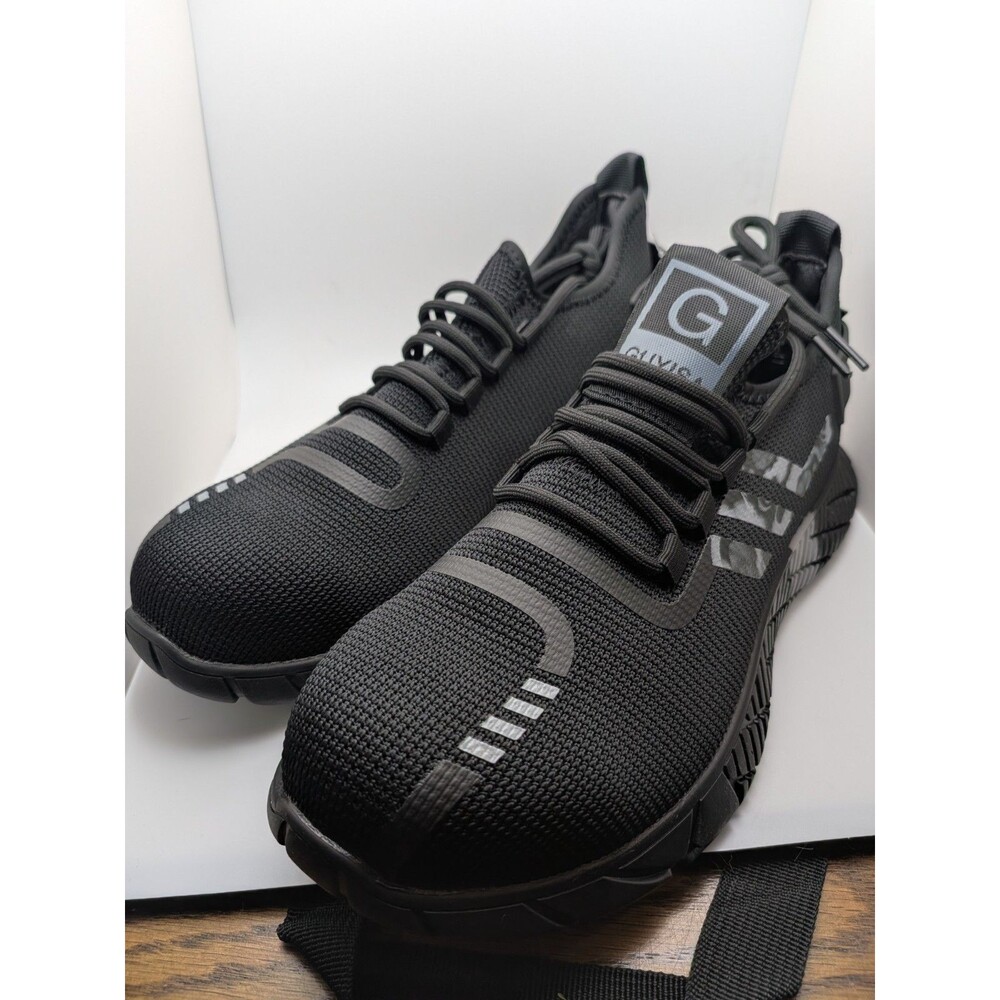 Guyisa Steel Toe safety Shoes Men/women light weight high quality Sneakers/Black